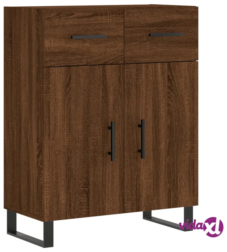 vidaXL Credenza Bianca 91x29,5x75 cm in Legno Multistrato