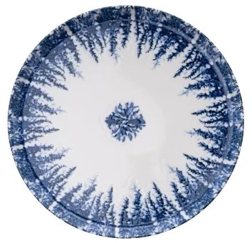 Servizio da tavola 12 pezzi, porcellana, bianco/blu