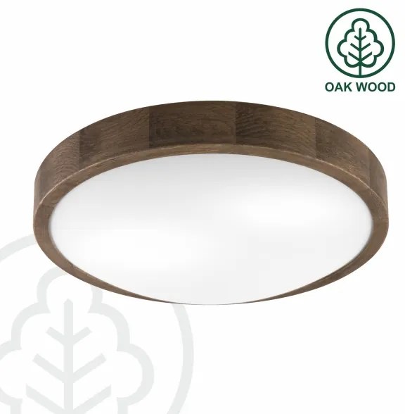 Brilagi - Lampada LED da soffitto CARVALHO SLIM 2xE27/60W/230V noce 37 cm