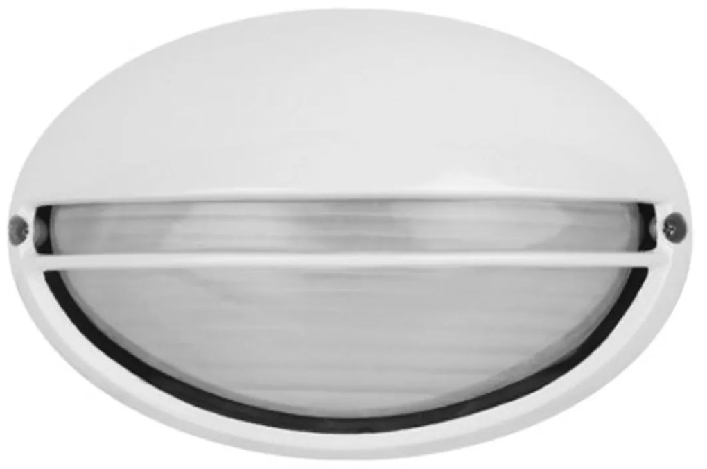 Plafoniera E27 IP54 Bianca 214x142mm mod. Palpebra Colore Bianco