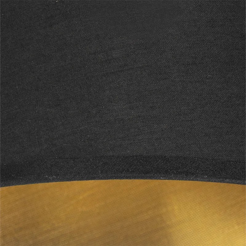 Applique moderna nera e oro con luce di lettura - Renier