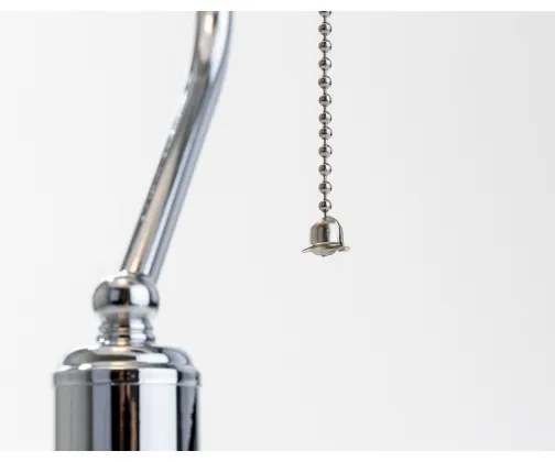 Brilagi - Lampada da tavolo BANK OFFICE 1xE27/60W/230V cromo lucido/bianco