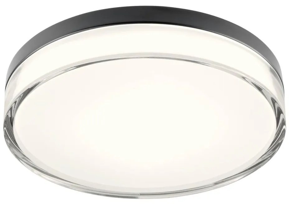Redo 01-3736 - Plafoniera LED FRISBI LED/18W/230V 3000/4000K IP44 nero