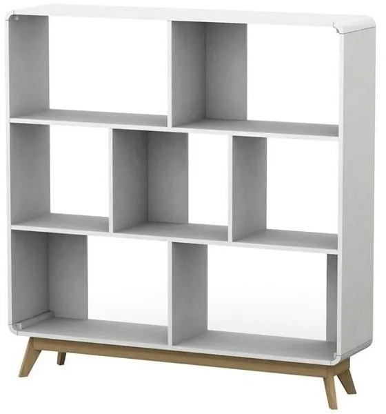 Libreria bianca 122x126 cm Caitlin - Støraa