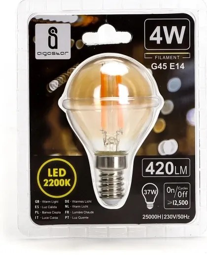 Lampadina LED G45 E14/4W/230V 2200K - Aigostar