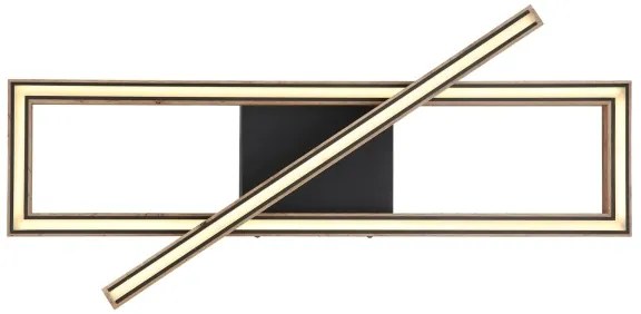 Globo 67287D1 - Plafoniera LED MANDERA LED/36W/230V marrone