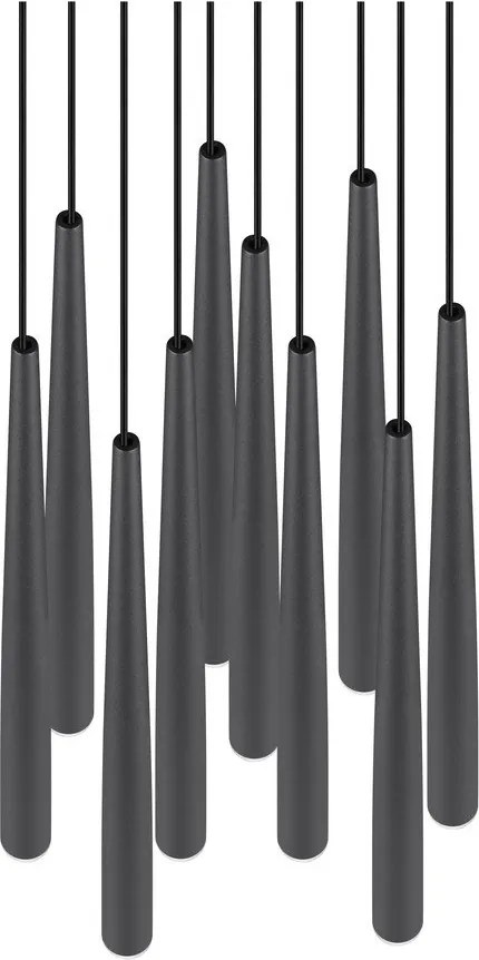 Lampadario LED nero ø 30 cm Cala – Trio Select
