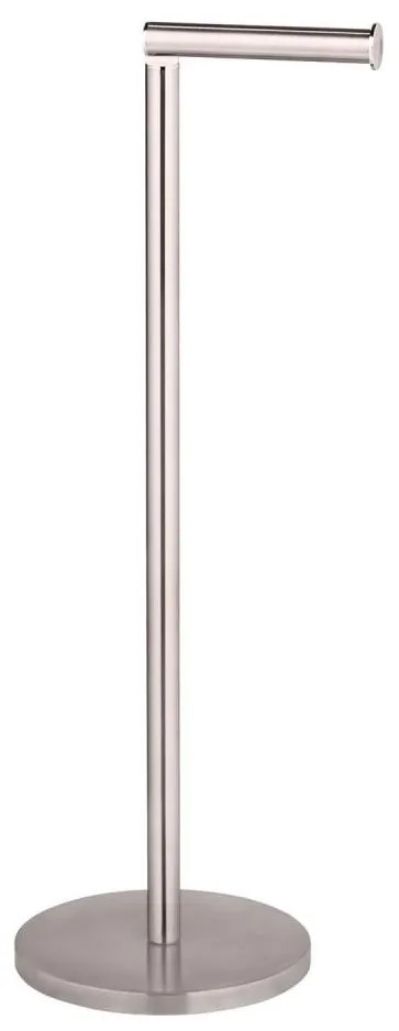 WENKO 22985100 - Portarotolo per carta igienica 21x55 cm in acciaio inox/argento