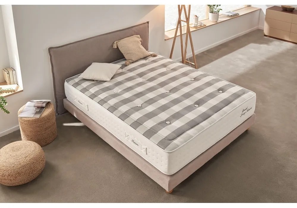 Materasso termoregolatore a molle durezza media 180x200 cm Grand Spring Nature - Moonia
