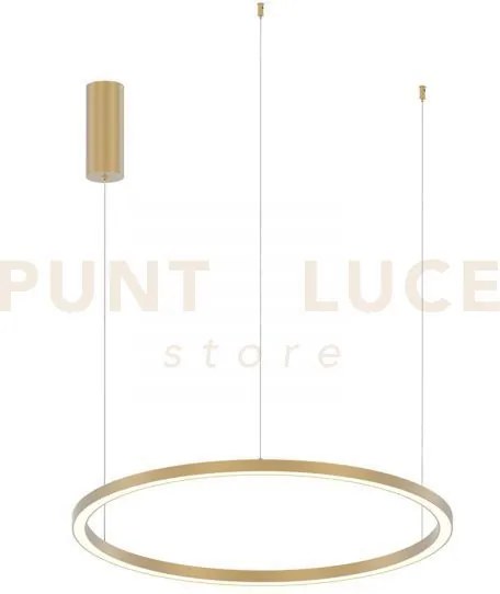 Lampadario a sospensione led hoop oro 40w 6000lm cct 3000k 4000k 65...