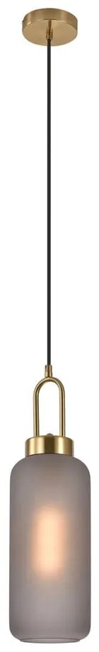 Lampadario dorato con paralume in vetro ø 13 cm Luton – House Nordic