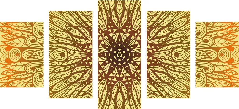 Quadri 5 pezzi – Ornamento etnico unico
