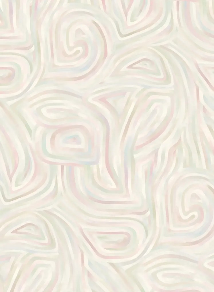 Cole & Son Carta da parati Kawakubo - Apple White/ Rose