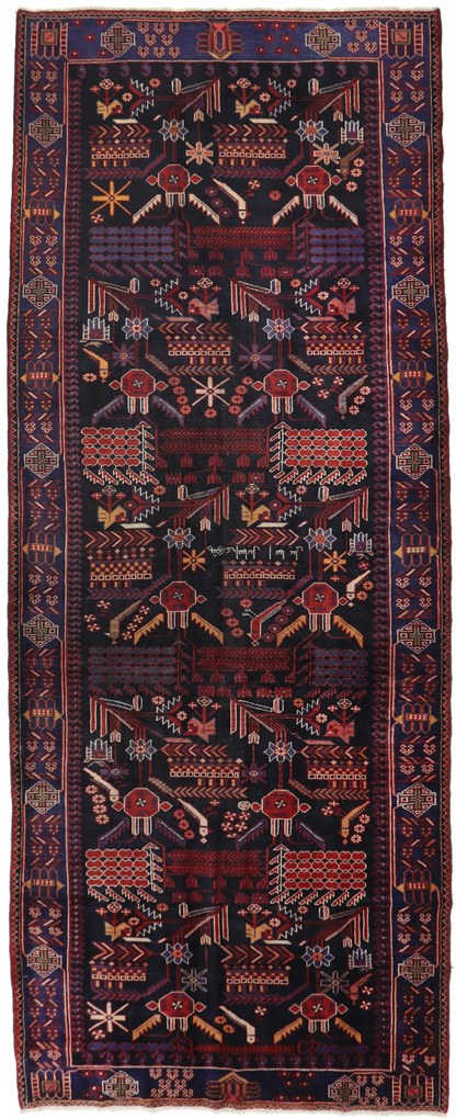 Farahan Tappeto 400x160 (Iran) Annodato A Mano
