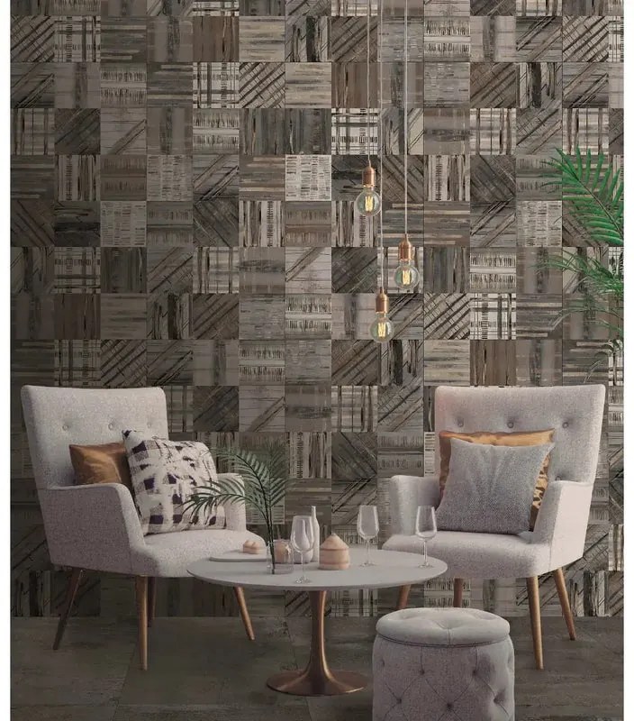 Piastrella da rivestimento interno 60 x 120 cm Sp. 9.5 mm rettificato Habita in gres porcellanato smaltato multicolore opaco traffico intenso (pei 4/5) R9 1.44 mq