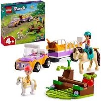 LEGO FRIENDS RIMORCHIO CON CAVALLO E PONY CON 2 MINI BAMBOLINE AUTO DA COSTRUIRE E ACCESSORI