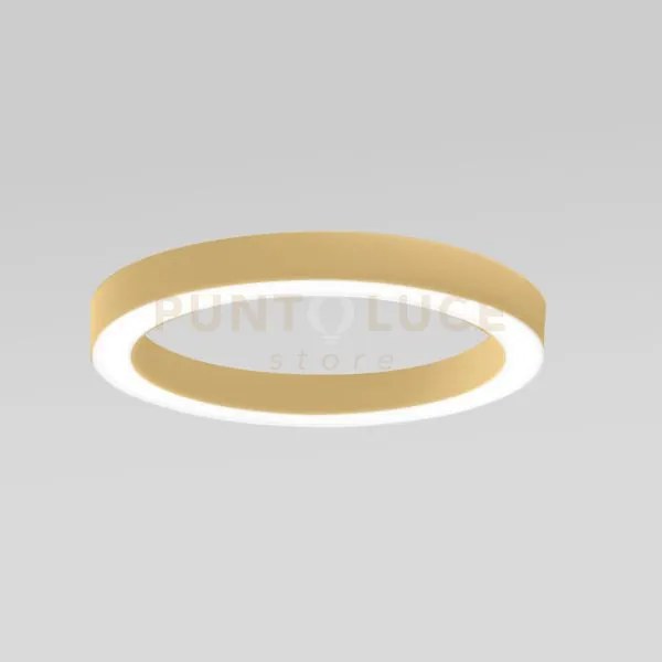 Flor p/g -  plafoniera colore oro a led 3000k 4200lm 60w dimmerabil...
