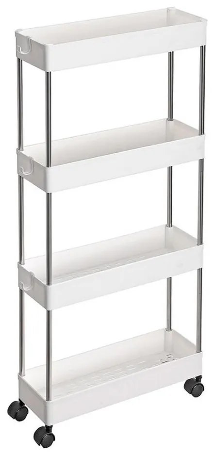 Carrello contenitore su ruote MARGE, bianco