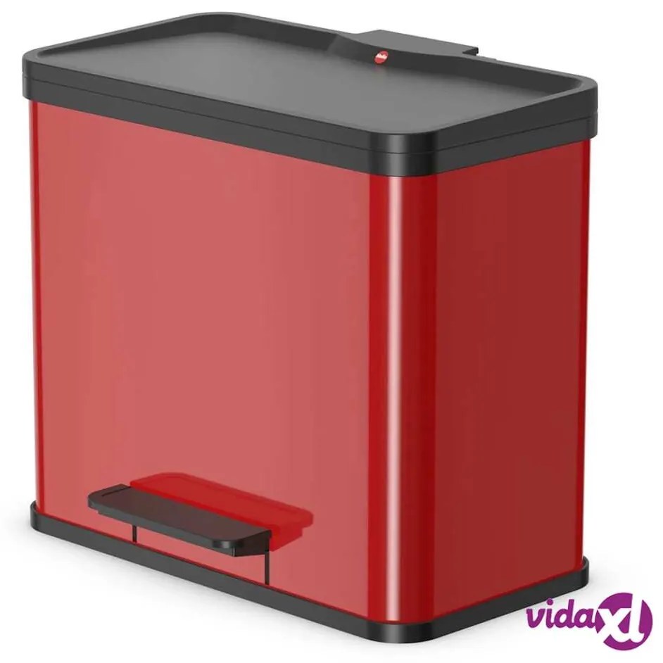 Hailo Pattumiera a Pedale Oko Duo Plus L 17 L+9 L Rossa 0630-240