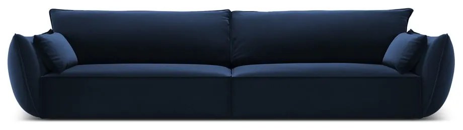Divano blu scuro con rivestimento in velluto 248 cm Vanda – Mazzini Sofas