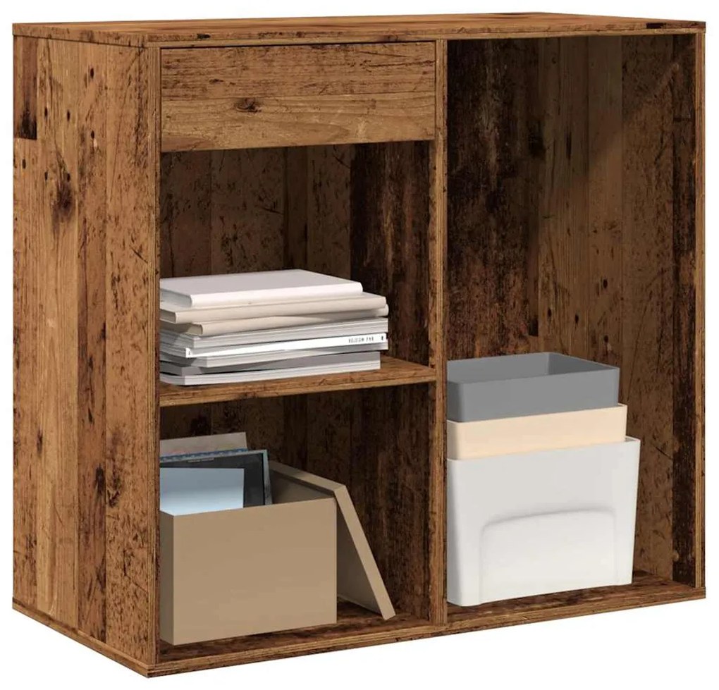Armadietto Per Cosmetici Legno Antico 80x40x75 Cm İn Truciolato /