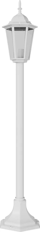 Paletto Lanterna Vintage 100cm E27 IP54 Bianco - Serie Tosca