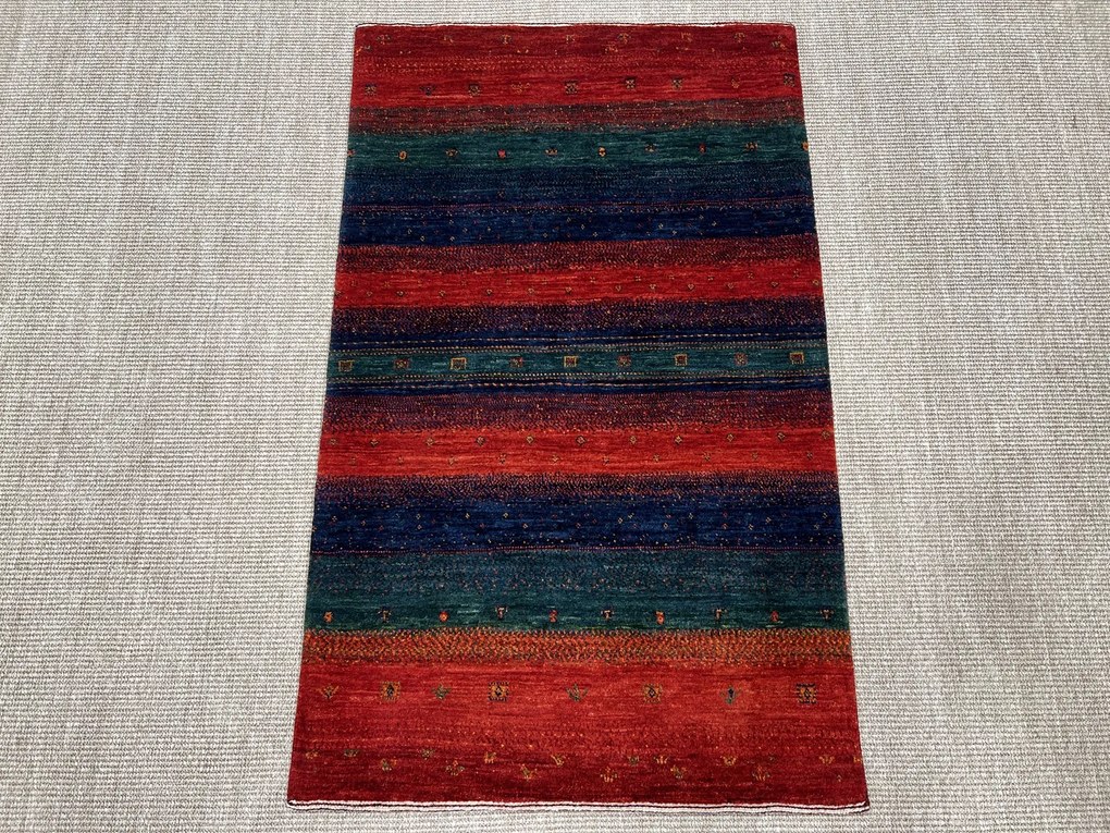 Loribaft Tappeto 80 x 130 Verde (Iran) Annodato A Mano