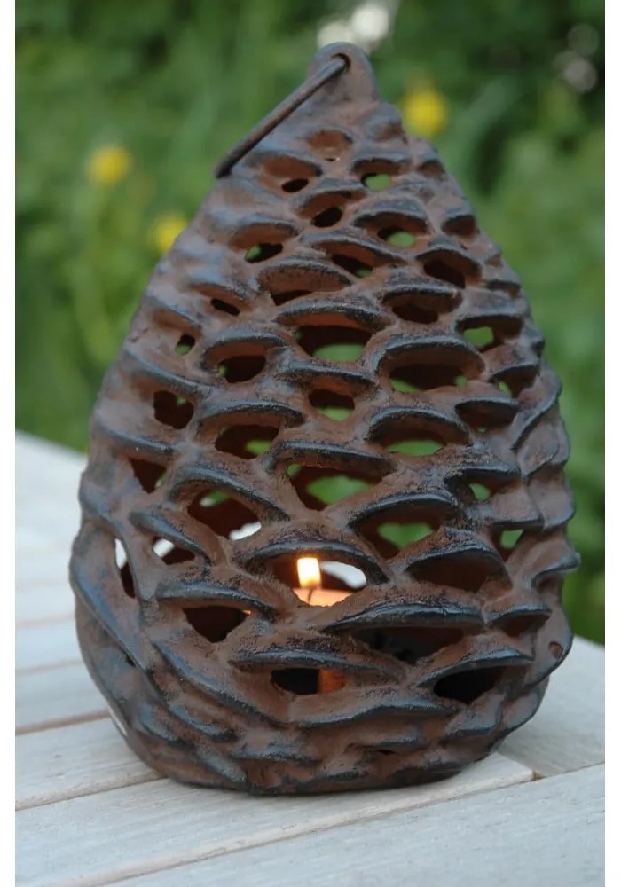 Lanterna in metallo (altezza 18 cm) Pine Cone - Esschert Design