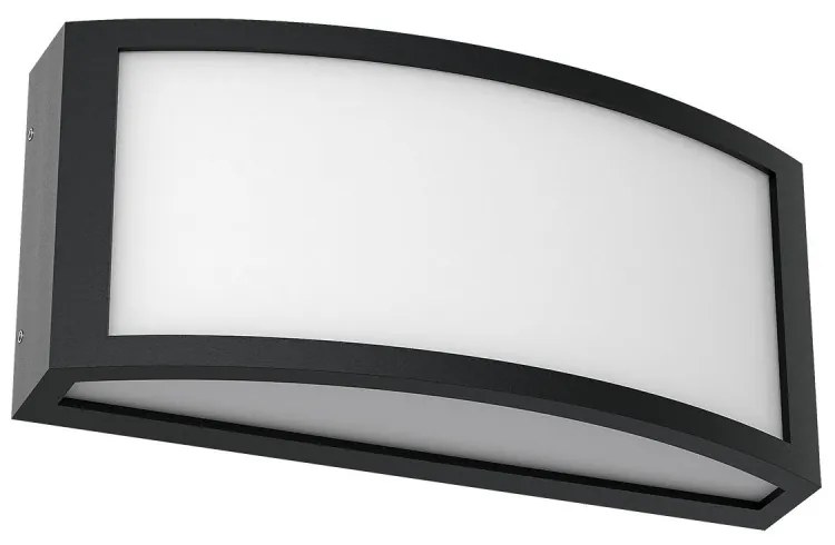 Applique Slim Design IP65 - E27 Nera Colore del corpo Nero
