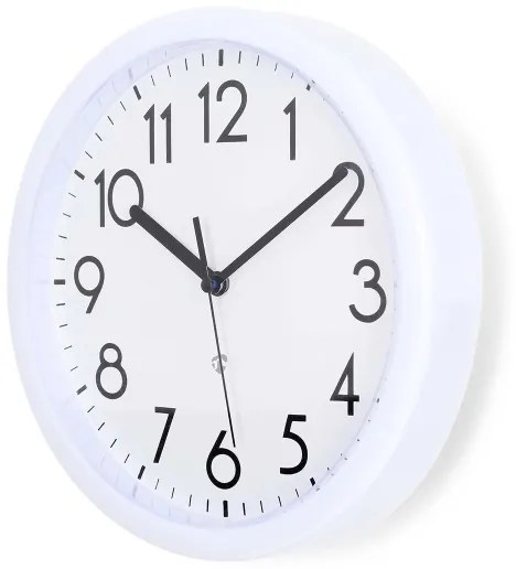 Nedis CLWA105WT - Orologio da parete Ø 22 cm 1xAA bianco