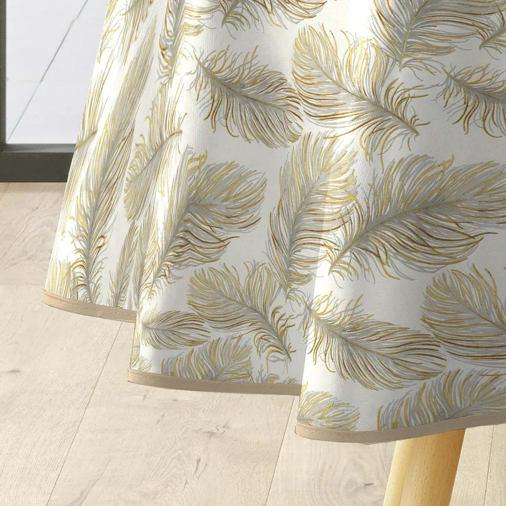 Tovaglia adatta per pulizia con panno umido ø 160 cm Plumina – douceur d'intérieur