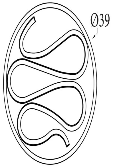 Searchlight 81100-39BK - Plafoniera dimmerabile ZENDISC LED/20W/230V 3000K Ø 39 cm