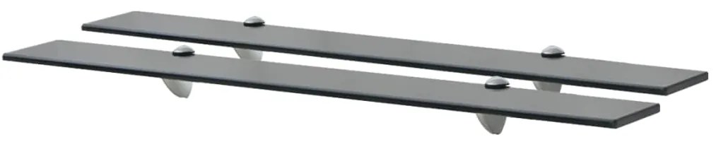 Mensole Galleggianti 2 Pz İn Vetro 80x10 Cm 8 Mm /