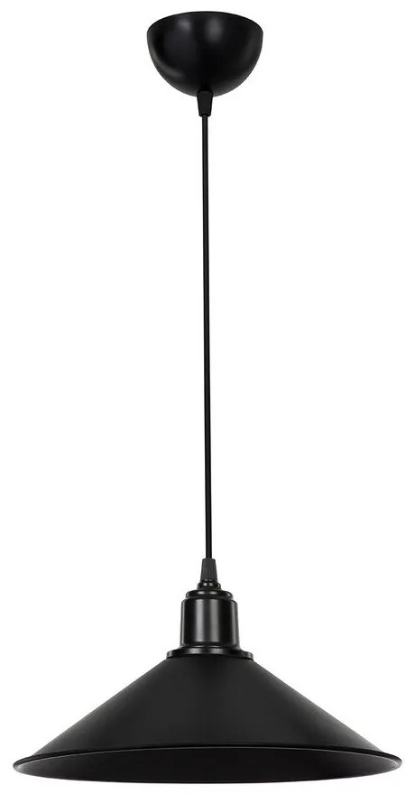 Lampada da soffitto in metallo nero ø 30 cm - Squid Lighting