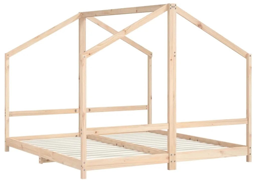 Giroletto per bambini 2x(90x190) cm in legno massello di pino