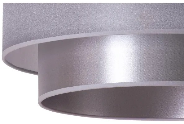 Duolla - Lampadario a sospensione con filo NANTES 1xE27/15W/230V diametro 45 cm argento