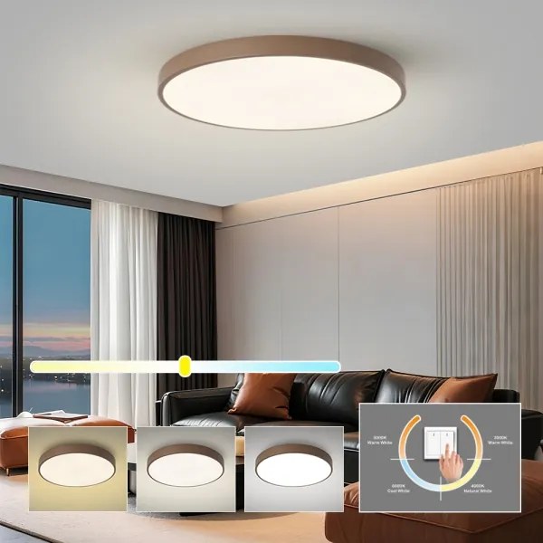 Brilagi - Plafoniera LED POOL LED/100W/230V 3000/4000/6000K 80 cm marrone