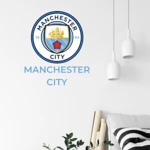 Adesivo murale del club di calcio Manchester City | Inspio