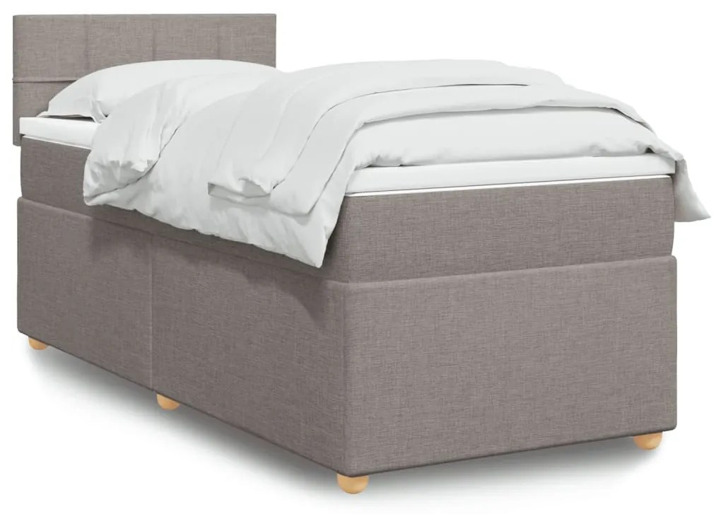 Giroletto A Molle Con Materasso Tortora 100x200 Cm İn Tessuto /