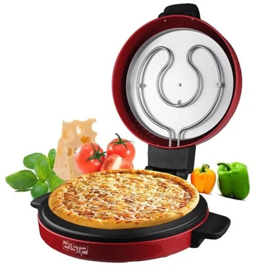 Trade Shop - Forno Cuoci Pizza Elettrico Cucina Regina Fornetto Doppia Cottura 1800watt 30cm