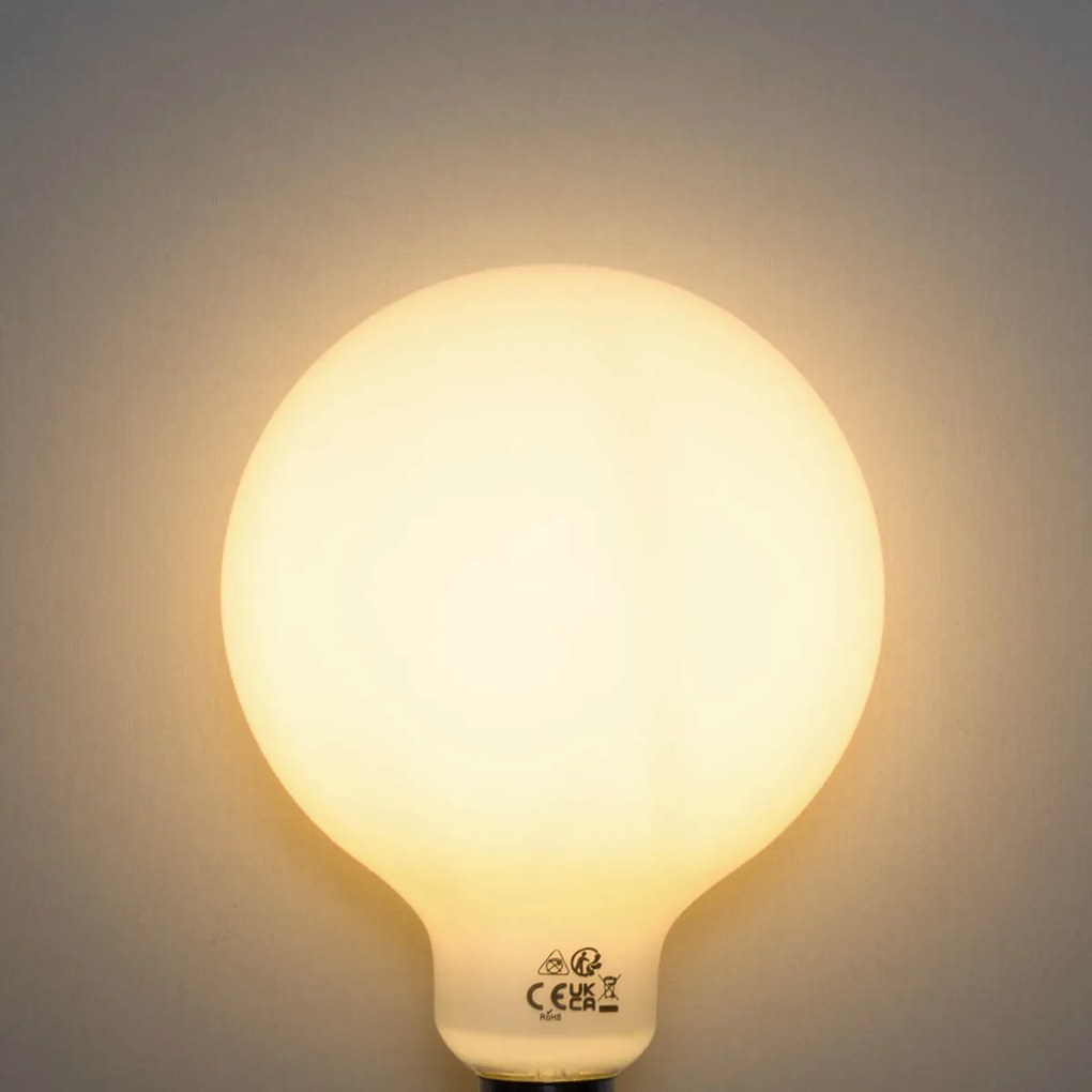 Set di 5 Lampadine LED E27 dimmerabili a 3 fasi Opale G125 4W 450 lm 2700K