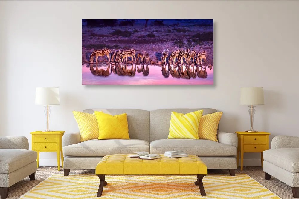 Quadro su tela – Zebre in safari