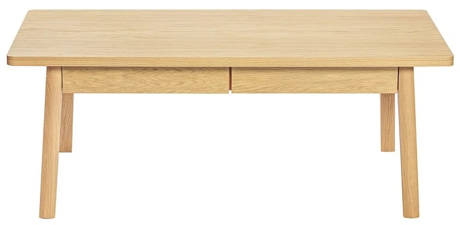 Tavolino da salotto colore naturale con effetto rovere 60x120 cm Nice – Woodman