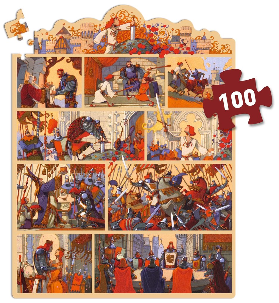 Story puzzle - Re Artù - 100 pezzi