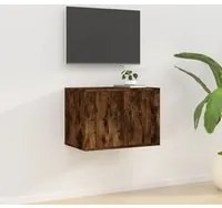 Mobile Porta TV a Parete Rovere Fumo 57x34,5x40 cm