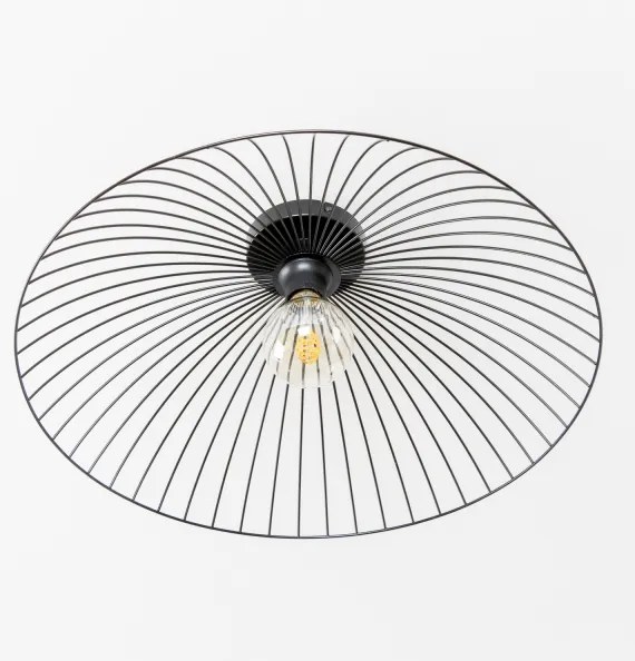 Brilagi - Plafoniera LED CERIA WIRE 1xE27/40W/230V Ø 60 cm nero
