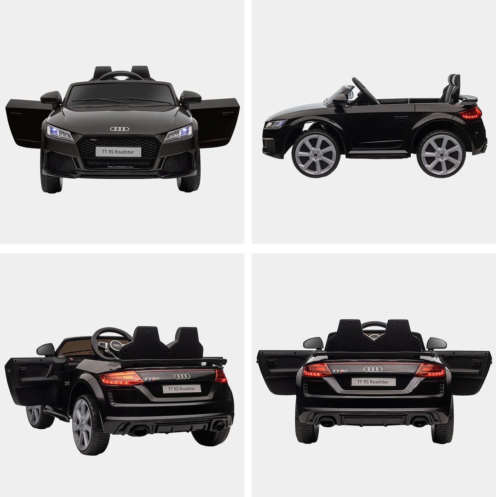 Macchina Elettrica per Bambini 12V con Licenza Audi TT Nero...
