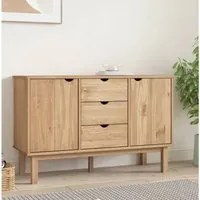 Credenza 113,5x43x73 cm in Legno Massello di Pino