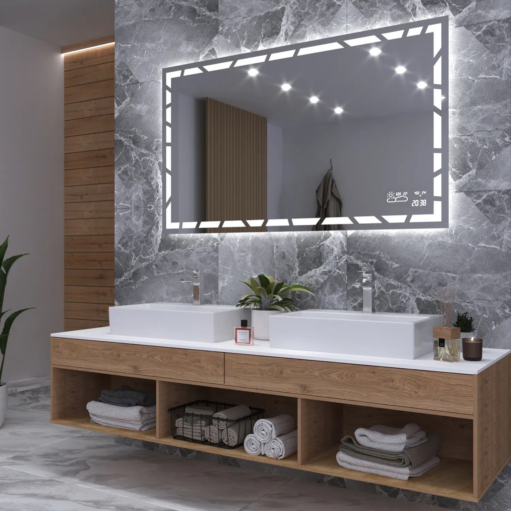 Specchio con illuminazione LED M21