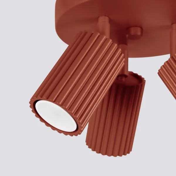 Sollux SL.1639 - Faretto KARBON 3xGU10/10W/230V rosso